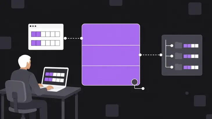 A purple tiled compositor grid with a wayland socket marker connects to a VNC viewer window and source-tree card.